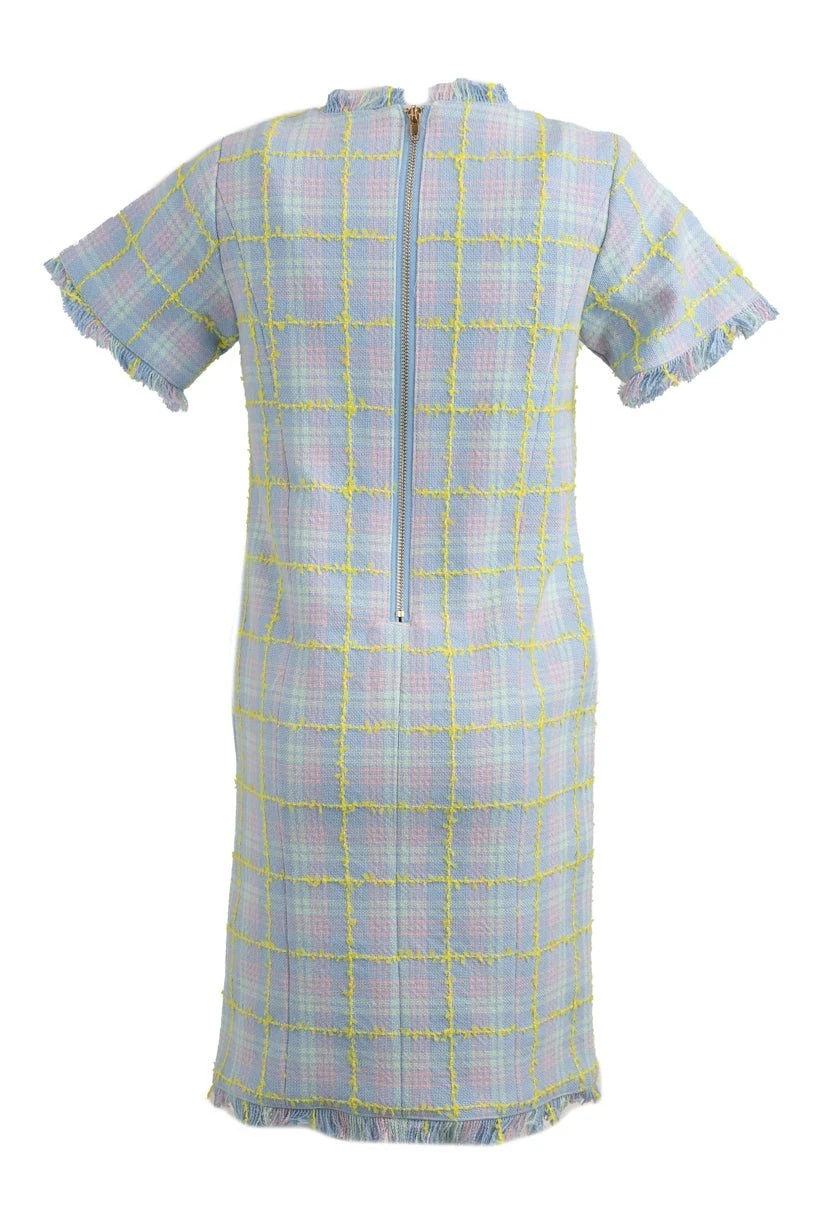 Mini Reese Shift Dress In Periwinkle Blue - Image 7