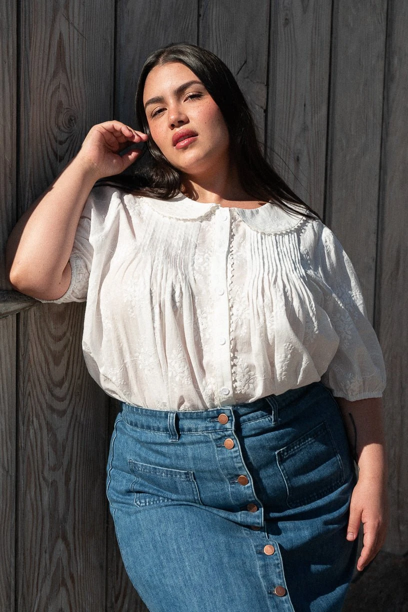 Betty Blouse In White - Image 3