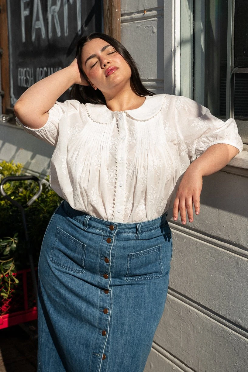 Betty Blouse In White - Image 5