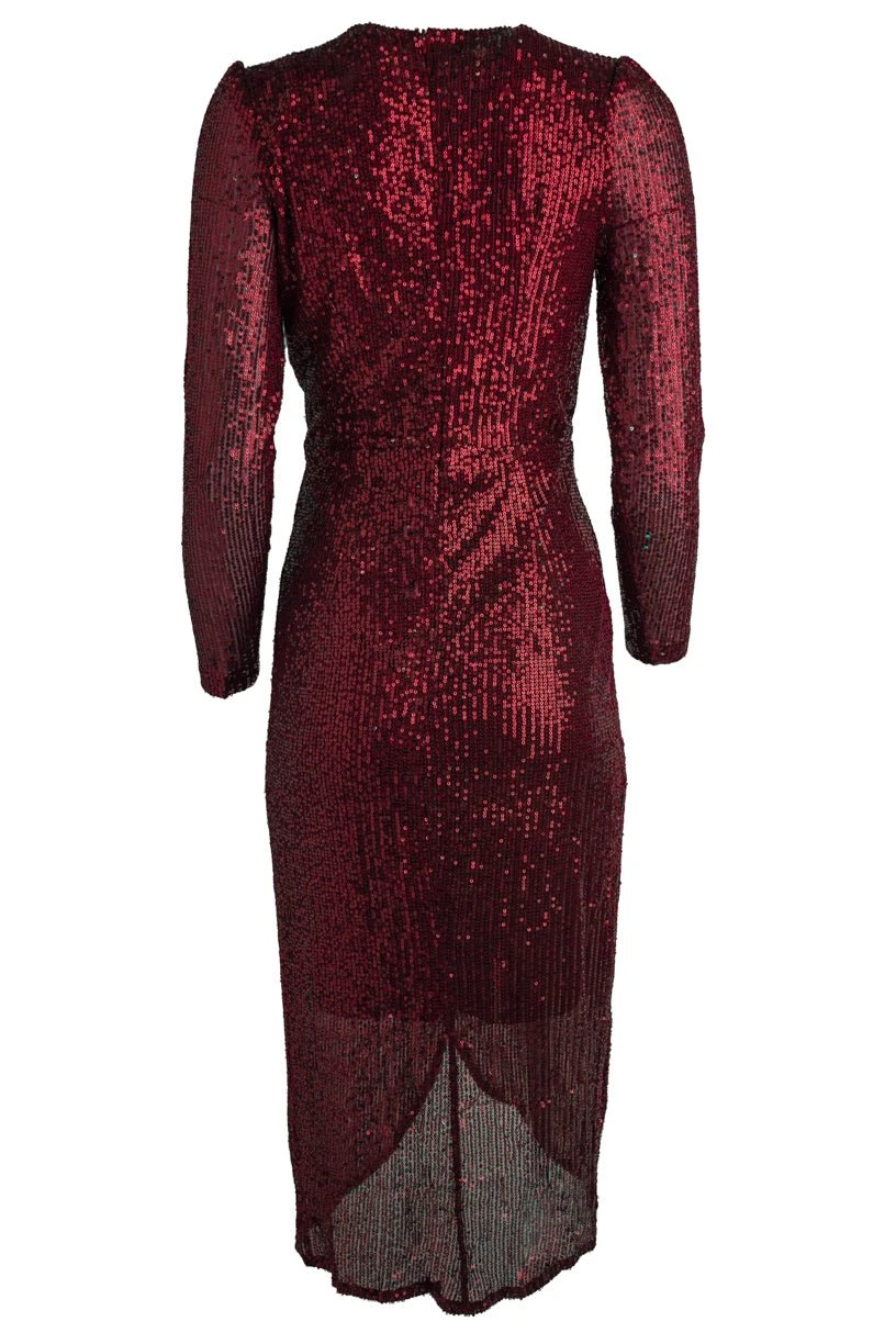 Starstruck Dress In Wine - FINAL SALE - Image 3