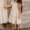 Mini Sienna Dress In Cream - FINAL SALE