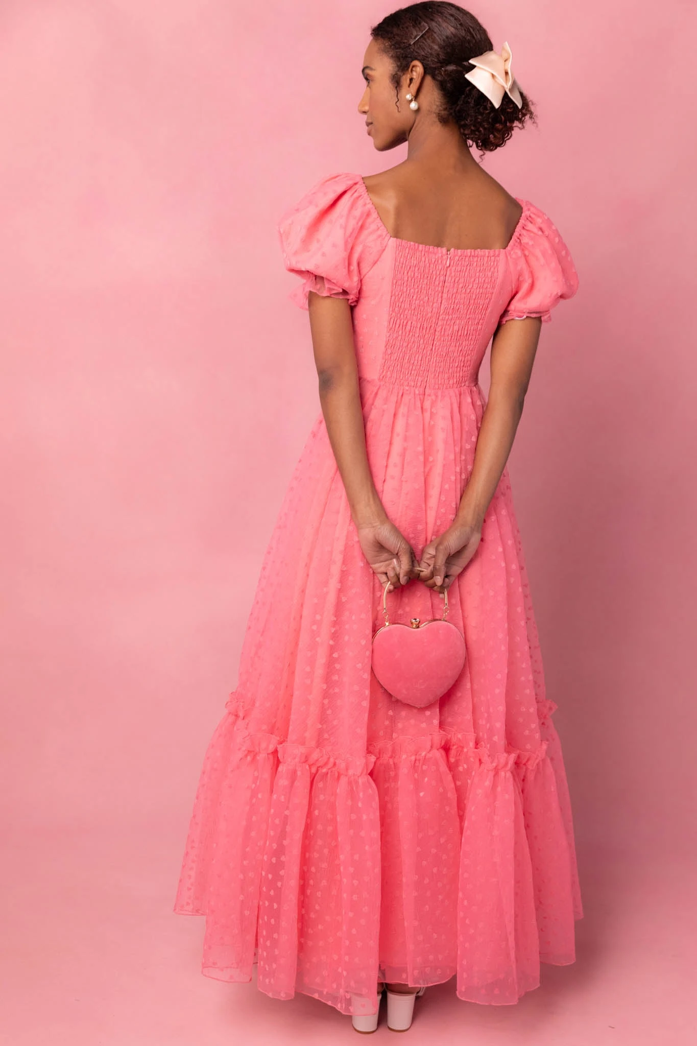Wonderland Dress In Pink Hearts - Image 7