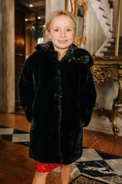 Mini Willa Coat In Black - FINAL SALE