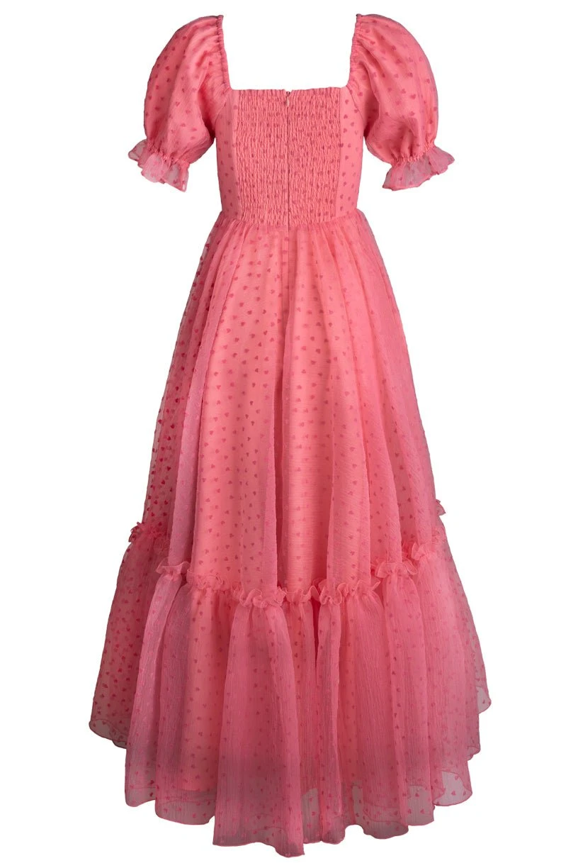 Wonderland Dress In Pink Hearts - Image 14